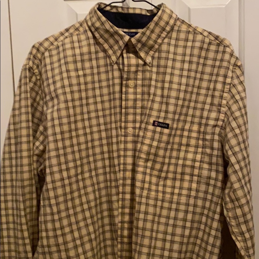Yellow chaps button down